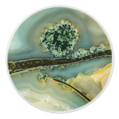 Binnen een halfedelsteen keramische knop (Voorkant)