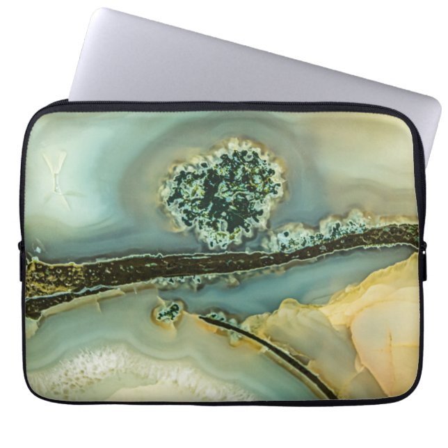 Binnen een halfedelsteen laptop sleeve (Voorkant)