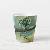 Binnen een halfedelsteen latte mok (Voorkant)