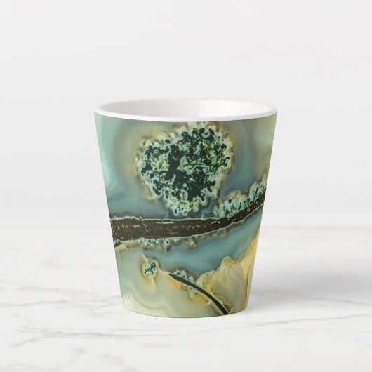 Binnen een halfedelsteen latte mok (Voorkant)