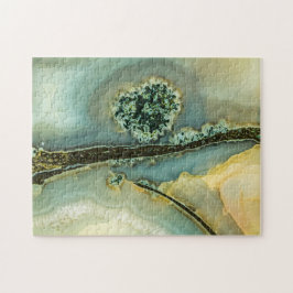 Binnen een halfedelsteen legpuzzel