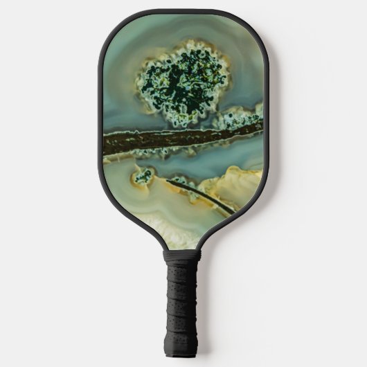 Binnen een halfedelsteen pickleball paddle (Achterkant)