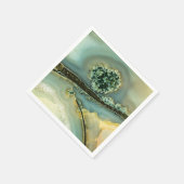 Binnen een halfedelsteen servet (Hoek)