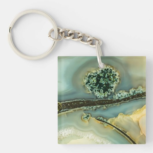 Binnen een halfedelsteen sleutelhanger (Voorkant)