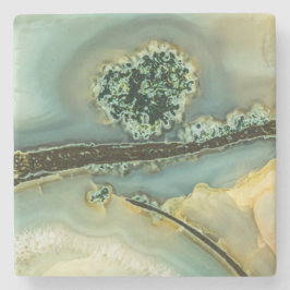 Binnen een halfedelsteen stenen onderzetter