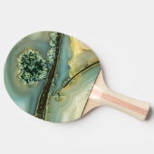 Binnen een halfedelsteen tafeltennisbatje (Zijkant)