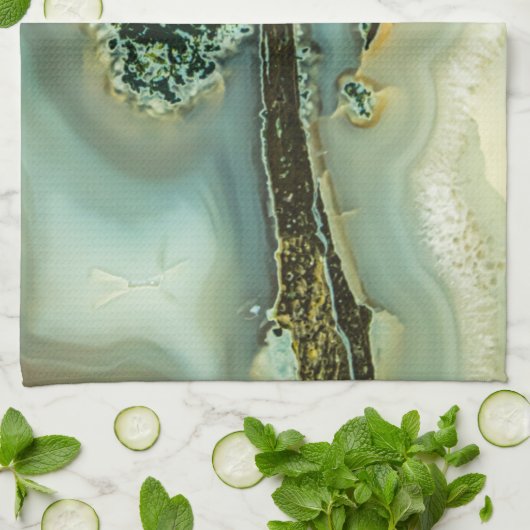 Binnen een halfedelsteen theedoek (Gevouwen)