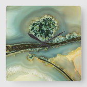 Binnen een halfedelsteen vierkante klok (Voorkant)