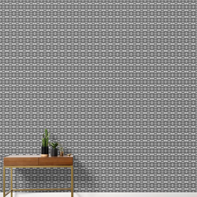Binnen een halfedelsteen, zwart & wit tiny behang (Hal)