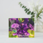 Binnen een Iris Hartelijk dank Briefkaart (Staand voorkant)