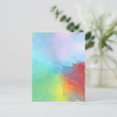 Binnen een regenboog briefkaart (Staand voorkant)