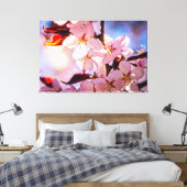 Binnen een Sakura-boom Canvas Afdruk (Insitu (Slaapkamer))