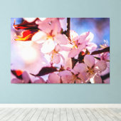 Binnen een Sakura-boom Canvas Afdruk (Insitu (Houten vloer))