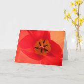Binnen een Tulip Kaart (Gele Bloem)