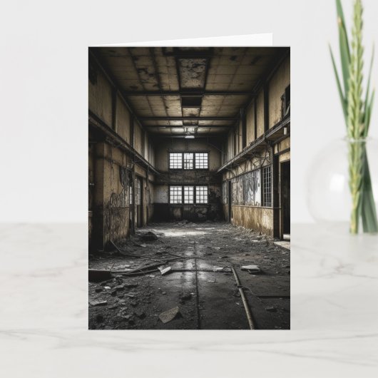 Binnen een verlaten station kaart (Voorkant)