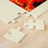 Binnen een vulkaan legpuzzel (Zijkant)