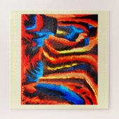 Binnen een vulkaan legpuzzel (Horizontaal)