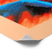 Binnen een vulkaan poster (Hoek)