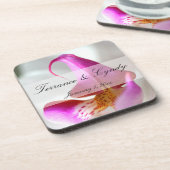 Binnen een White Orchid Personal Weddenschap Bier Onderzetter (Linkerzijde)