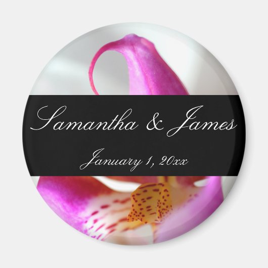 Binnen een White Orchid Personal Weddenschap Magneet (Voorkant)