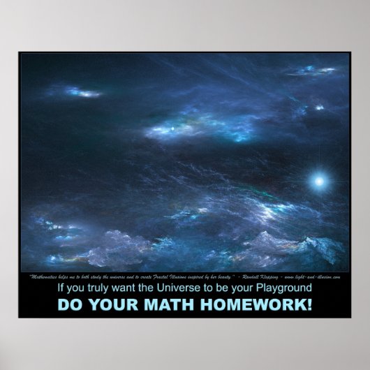 Binnen een Zee blauw - Inspirerend Poster (Voorkant)