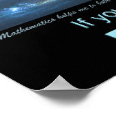 Binnen een Zee blauw - Inspirerend Poster (Hoek)