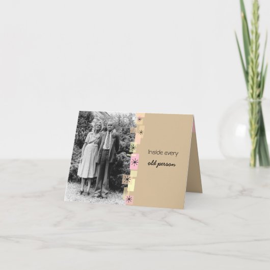 Binnen Elke Oude Kaart van de Verjaardag van de (Voorkant)