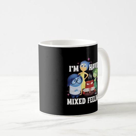 Binnen en buiten heb ik gemengde gevoelens koffiemok (Voorkant rechts)