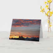 Binnen genietend van een Kamp 17 Zonsondergang Kaart (Gele Bloem)