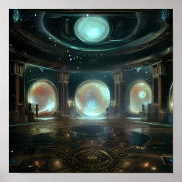 Binnen het Astral Palace (Observatorium) Poster