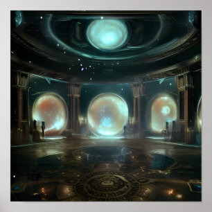 Binnen het Astral Palace (Observatorium) Poster