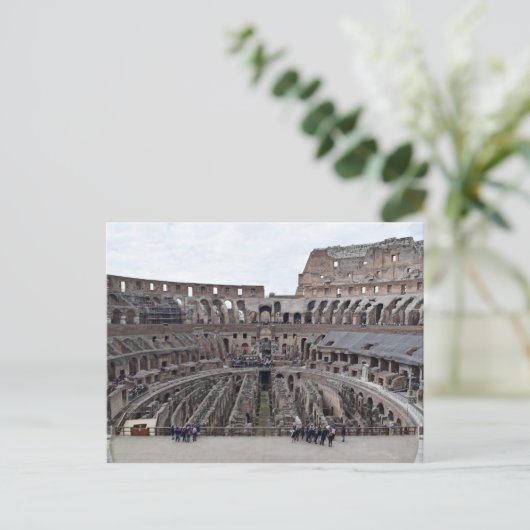 Binnen het Briefkaart van de Romeinse Colosseo (Staand voorkant)
