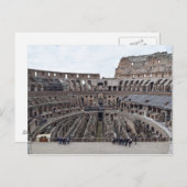 Binnen het Briefkaart van de Romeinse Colosseo (Voorkant / Achterkant)