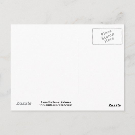 Binnen het Briefkaart van de Romeinse Colosseo (Achterkant)