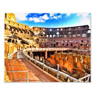 Binnen het Colosseum Foto Afdruk