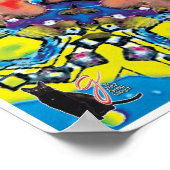 Binnen het Kinetische Collage Kaleidoscoop Poster (Hoek)