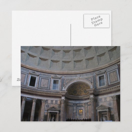 Binnen het Pantheon Briefkaart (Voorkant / Achterkant)