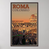 Binnen het Romeinse Colosseum Poster (Voorkant)