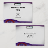 Binnen het Visitekaartje van de auto (Voorkant / Achterkant)