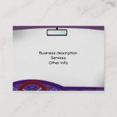 Binnen het Visitekaartje van de auto (Achterkant)