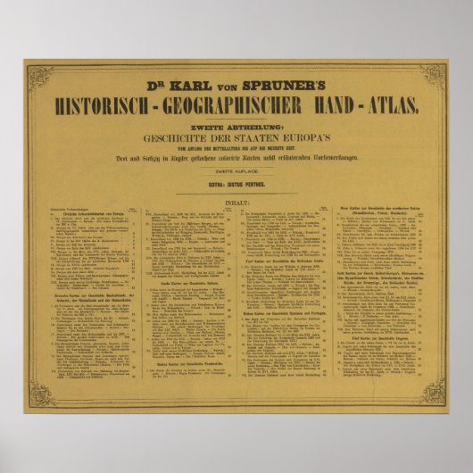 Binnen Historischgeographischer Hand Atlas Poster (Voorkant)