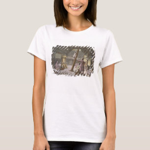 Binnen in een huis in Alaska (kleurengraving) T-shirt