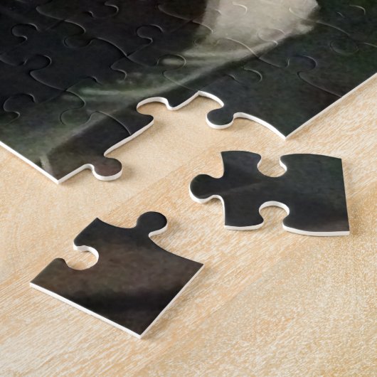 Binnen in een kerkbeugel met wieltjes en gal legpuzzel (Zijkant)