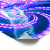 Binnen (koel) vallen - Psychedelic Fractal Poster (Hoek)