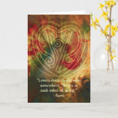 Binnen lied-Rumi en Poëtisch Art. Kaart (Gele Bloem)