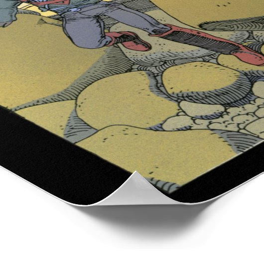 Binnen Moebius Sticker Poster (Hoek)