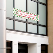 Binnen Openlucht Banner-Vrolijke Kerstmisbanner Spandoek (Buitenkant Gebouw)
