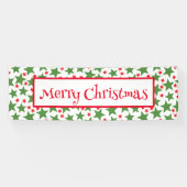 Binnen Openlucht Banner-Vrolijke Kerstmisbanner Spandoek (Horizontaal)