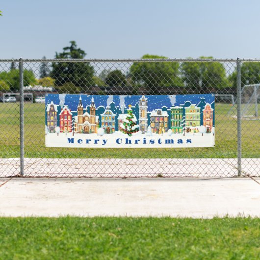 Binnen Openlucht Banner-Vrolijke Kerstmisbanner Spandoek (Insitu)