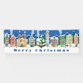 Binnen Openlucht Banner-Vrolijke Kerstmisbanner Spandoek (Horizontaal)